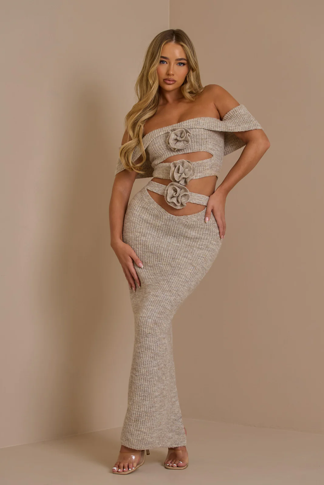 BLOSSOM MAXI SKIRT | OATMEAL - SALE - Image 5