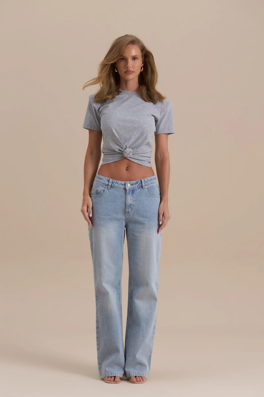 KNOT SO BASIC T-SHIRT | GREY - Image 8