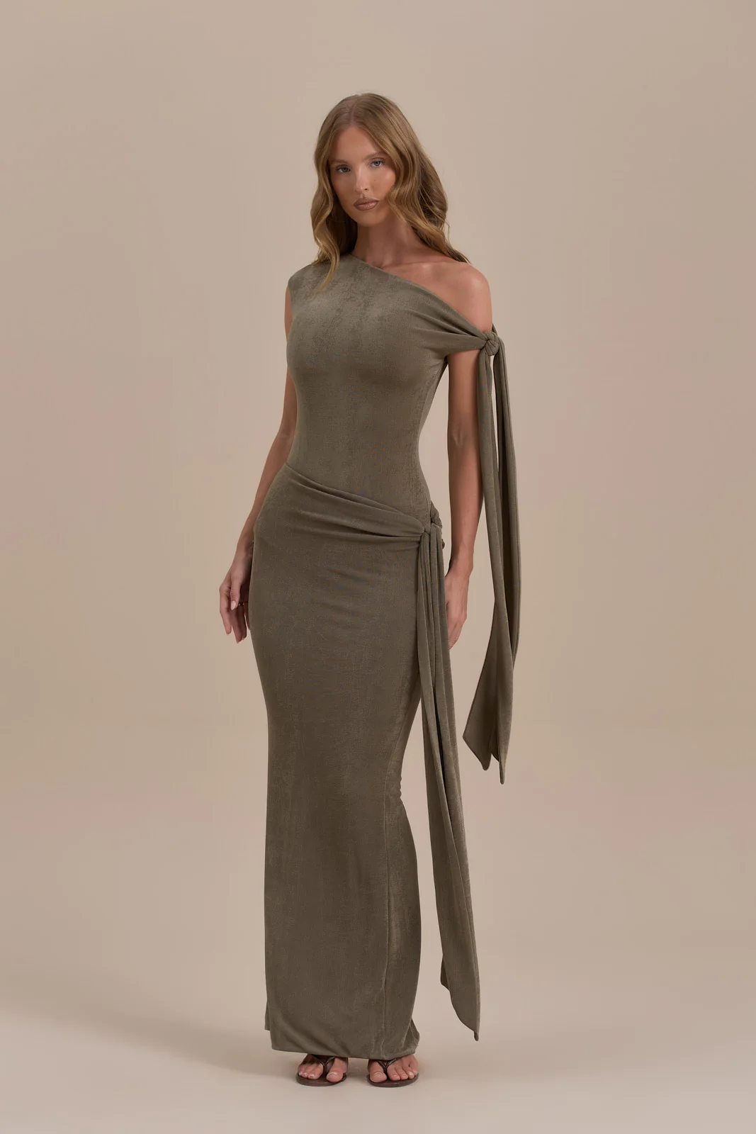 NOA MAXI SKIRT | KHAKI - Image 16